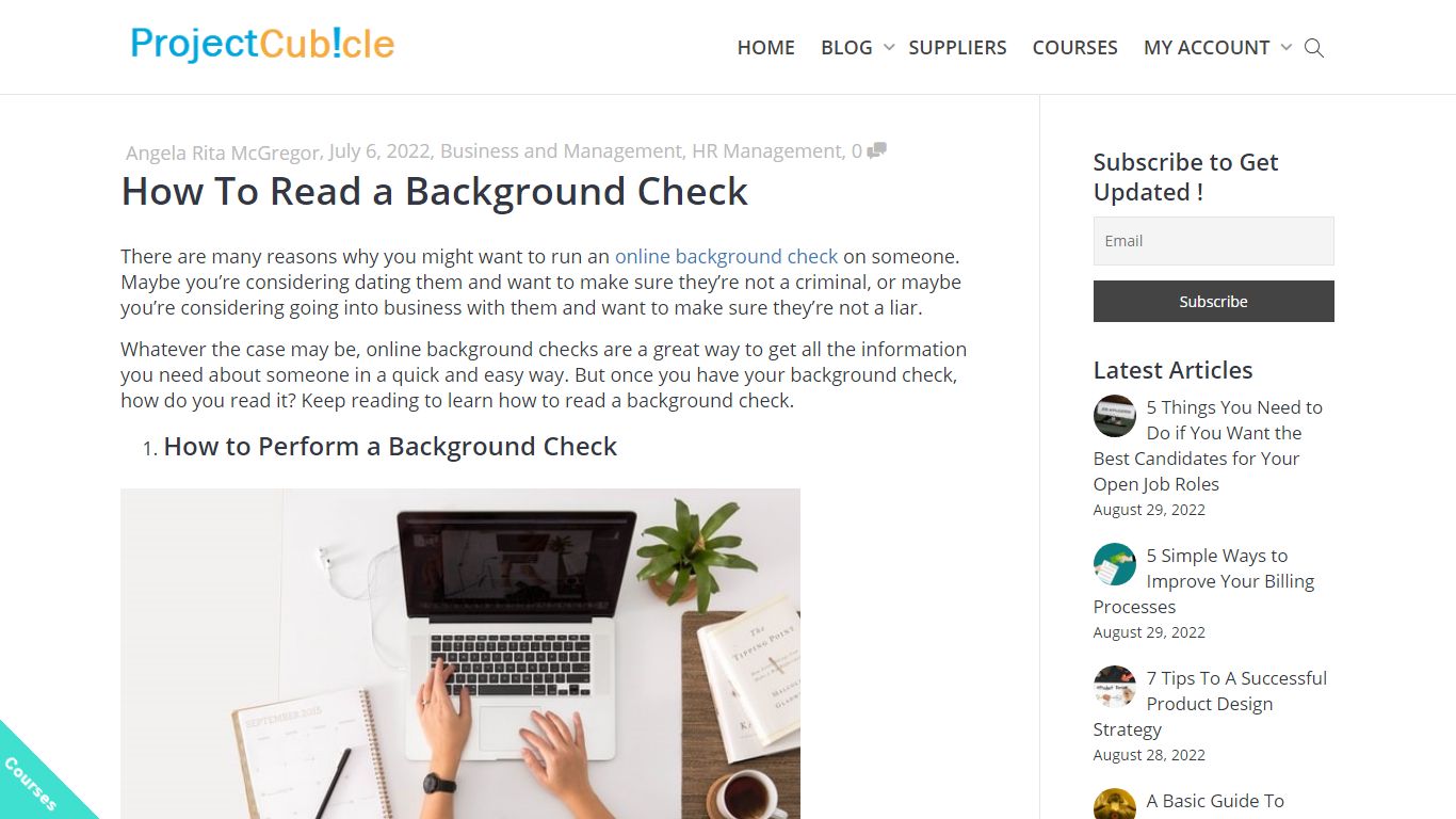 How To Read a Background Check - projectcubicle